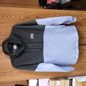 VS PINK VARSITY COWL NECK PULLOVER SIZE SMALL